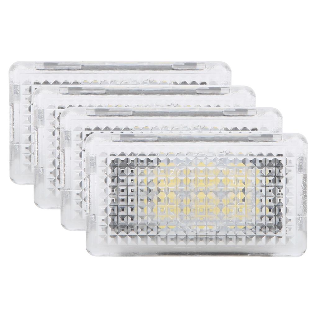 4 Stück Auto Fußraumleuchte Ultra Helle Atmosphärenlampe Ersatz für Tesla Model 3 2018‑2021Weiß