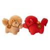 Cute Plush Horse Keychain Creative Stuffed Animal Keyring Funny Yuanbao Pony Pendant  Festive Decor