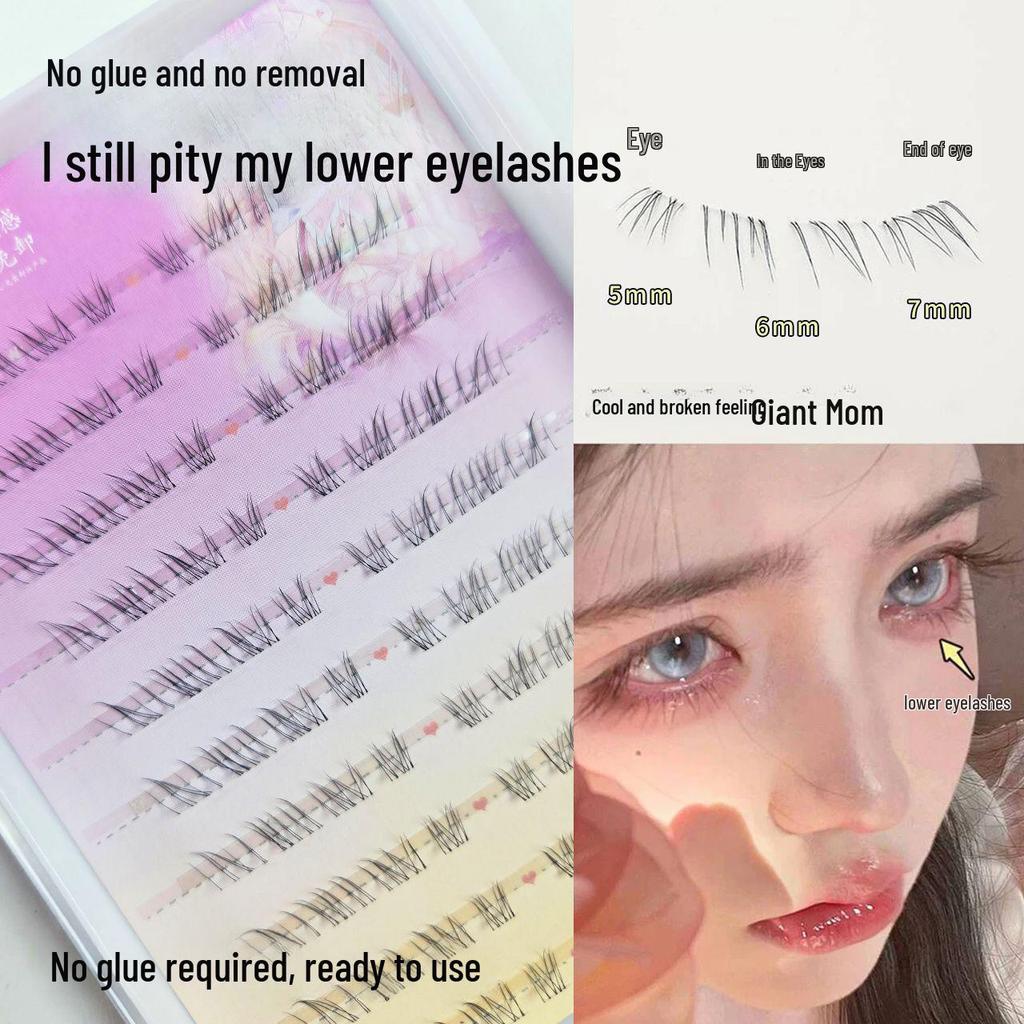 North Star High-Capacity Nude Makeup Lazy Segmented Self-Grafting Adhesive-Free Natural-Look Eyelashes