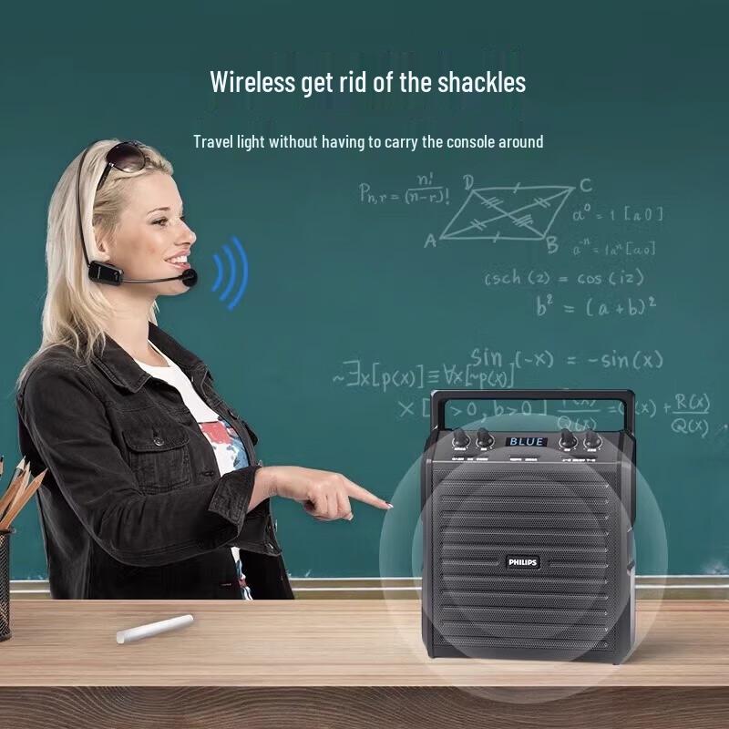 Philips SD50x Portable Outdoor Bluetooth Amplifier Speaker with Headset Mic