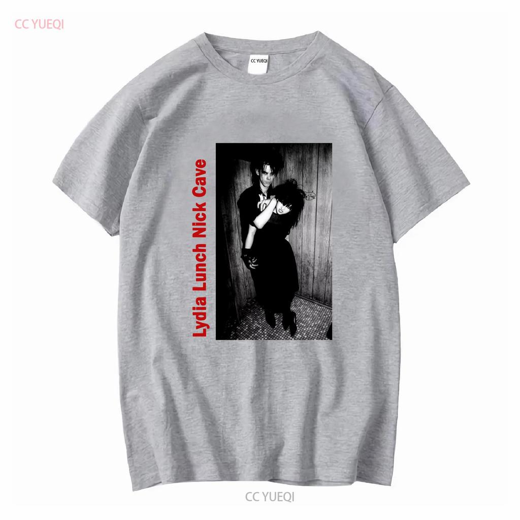 Lydia Lunch And Nick Cave T Shirt Black S 5XL QQ1324 vintage Washed Stylish Slightly homme Comfortable Stretched Casual