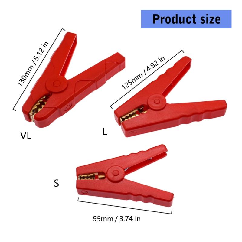Professional Battery Terminals Clamps Alligator Clip Insulated Clamps for High Current Applications Secure Connection