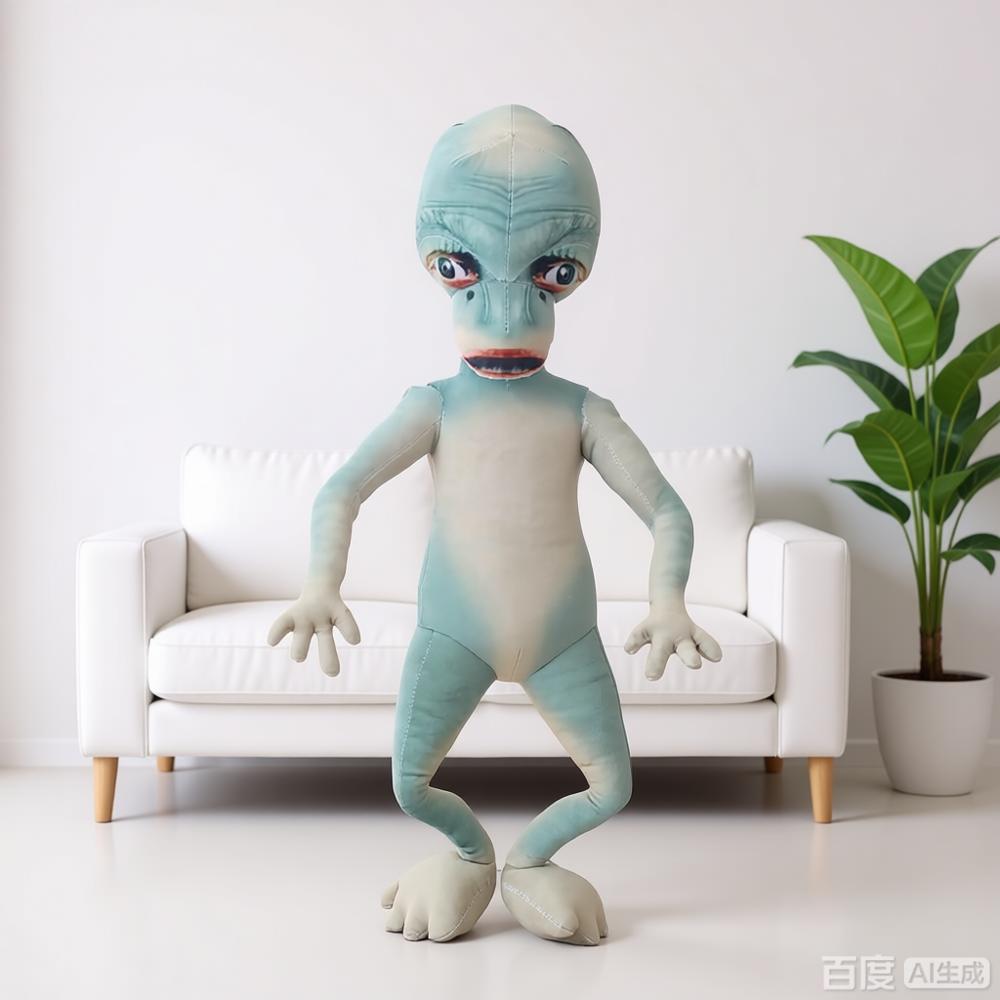 60-100 cm Peluche Alieno Cartone Animato Creativa Statuina Alieno dalla Testa Grande Regalo di Compleanno per Ragazzo Divertente Decorazione per la Casa Cuscino Peluche Alieno