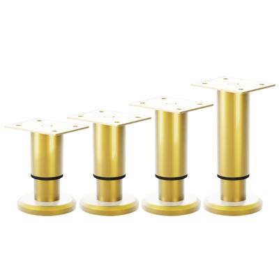 4pcs Elegant Golden Furniture Feet Adjustable Cabinet & Sofa Leg Supports Luxurious Gold Furniture Support Legs for Home