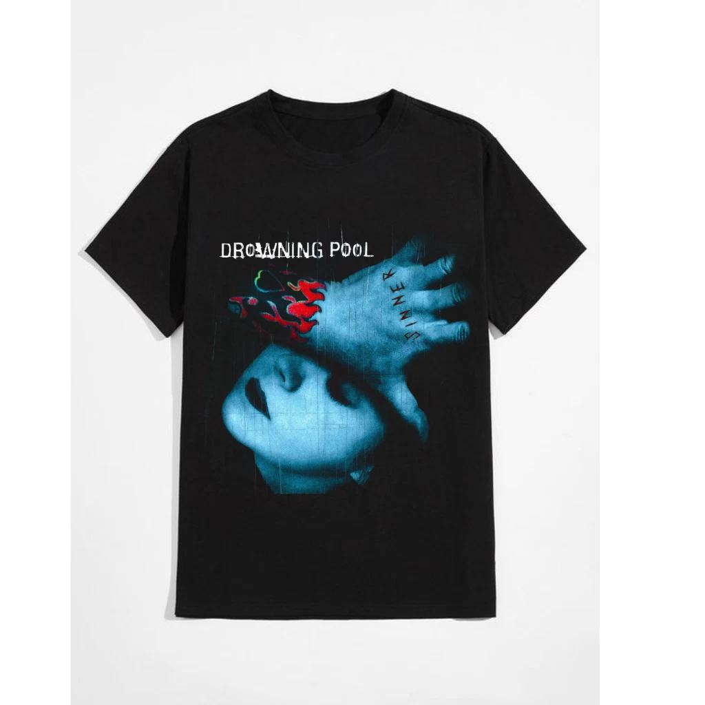 Drowning Pool “Sinner Tour” Black T-Shirt – S to 5XL S