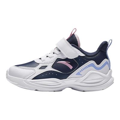 Kids Synthetic Leather Fashion Versatile Lightweight Shock Absorbing Low Top Running Shoes Kids Sneakers Blue White Red A22449977N-2