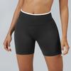 Women's Casual Hip,lifting Seamless Color Block Yoga Fitted Sports Shorts