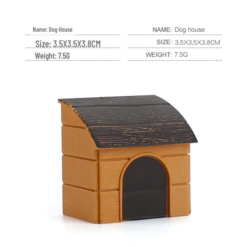 Children's Mini Farm & Tree House Simulation Playset with Fruit Trees, Dog House, and Fence Ornaments