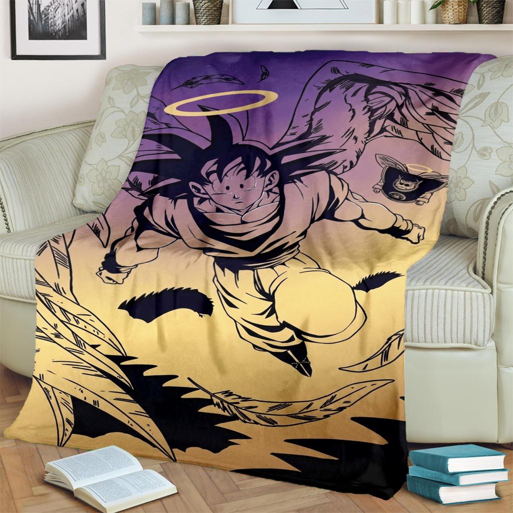 Soft Dragon Ball! Pattern Blanket Warm Flannel for Bedrooms, Sofas, Beds, Chairs, Picnics, Travel