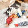 Cat Toy Training Entertainment Fish Plush Stuffed Pillow Simulation Fish Cat Toys Interactive Fish Pet Chew Toy   pet products