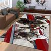 Assassin's Creed Inspired Rug with Dynamic Characters Suitable for Use As an Anti-slip Game Mat for Living Room and Bedroom Sofas