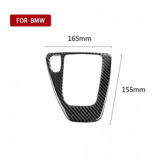 For BMW 3 Series E90 E92 2005-2012 Carbon Fiber Gear Shift Box Panel Trim Cover