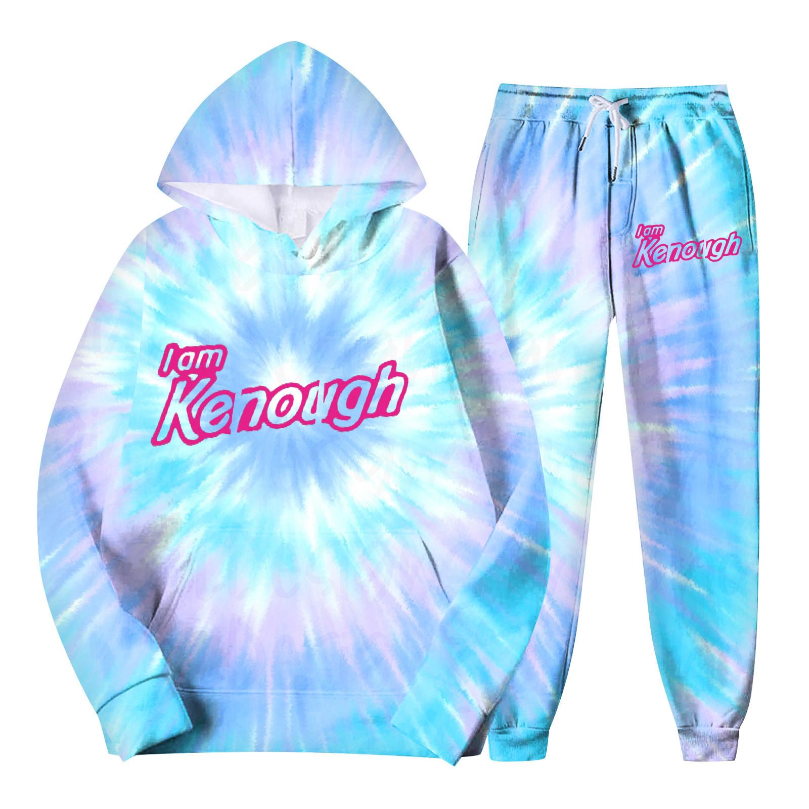 

Мужской спортивный костюм с капюшоном, унисекс, двухсекционная одежда для бега, пуловер с длинными рукавами, толстовки с капюшоном + комплект спортивных штанов XL небесно-голубой