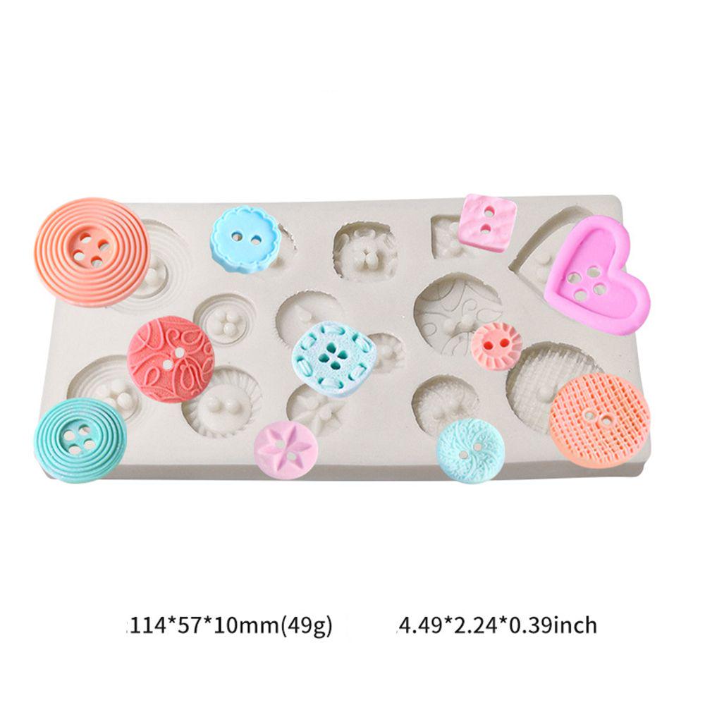 Silicone Button Shapes Cake Mould DIY Fondant Chocolate Cookie Ice Silicone Mold Candy Mold