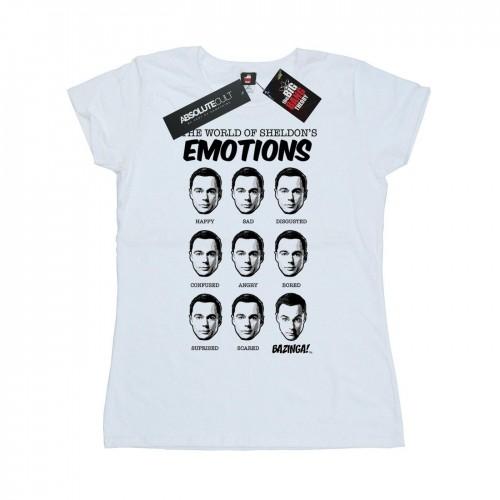 

The Big Bang Theory Womens/Ladies Sheldon Emotions Cotton T-Shirt XXL білий