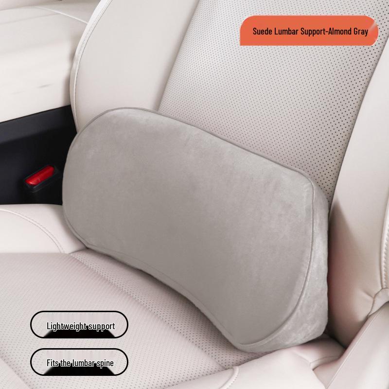 כרית תמיכה מותנית וצווארית לרכב – כרית דקה מקצף זיכרון לתמיכה בגב ובזנב