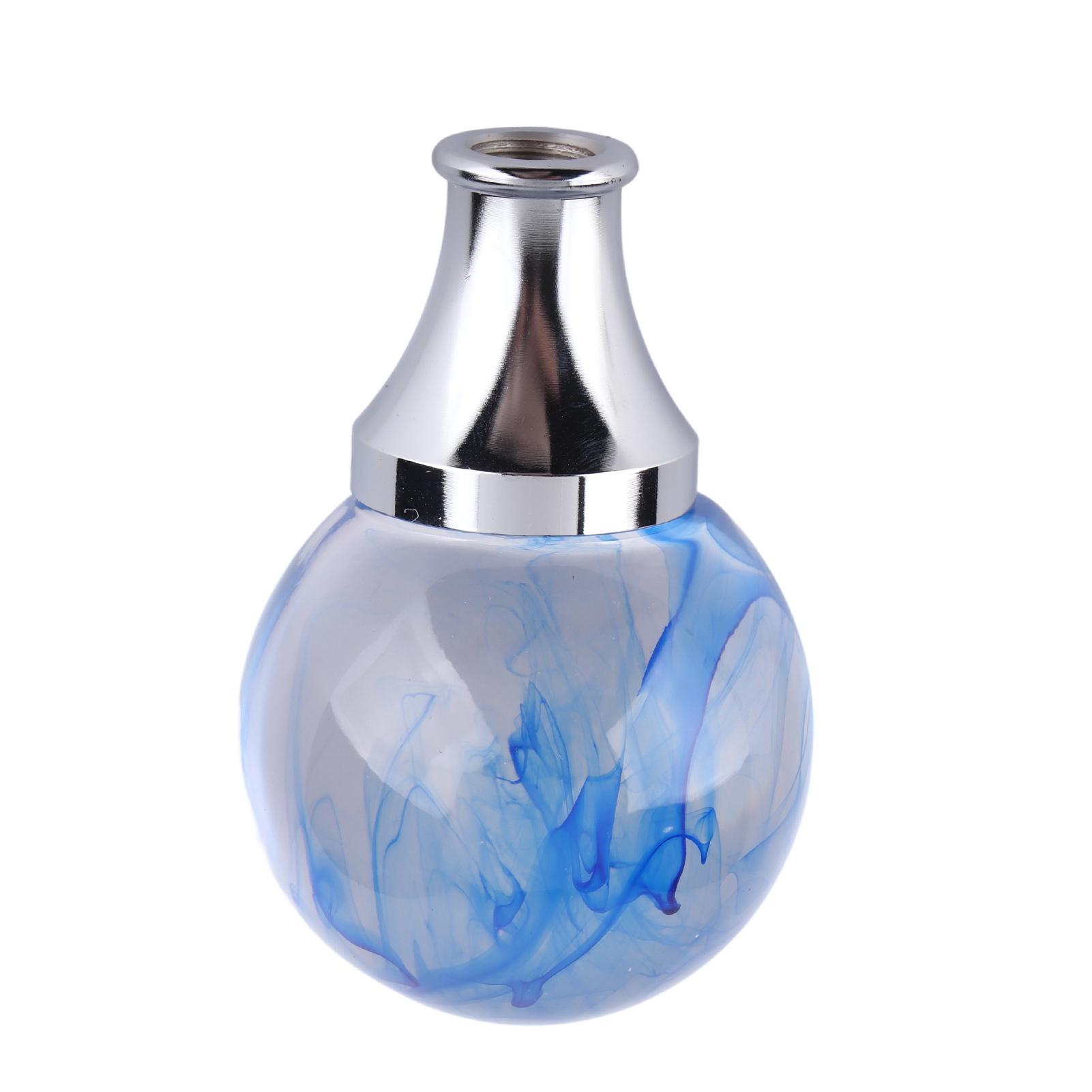 

Ручка переключения передач в стиле JDM с 3 адаптерами, круглая головка рычага переключения передач для механической и автоматической коробки передач синий