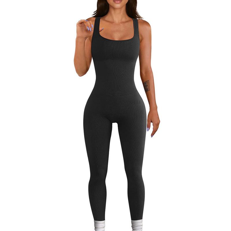 Tuta Slimming a Coste con Scollo Quadrato - Moda Donna Autunno/Inverno 2025