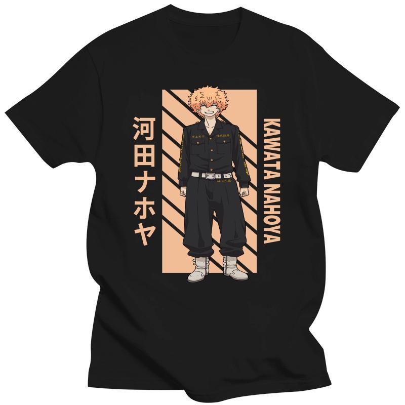 

Harajuku Anime Tokyo Revengers Kawata Nahoya Printed T Shirt Men Women High Quality Cotton T-shirts Hip Hop Male Manga Tshirt 4XL