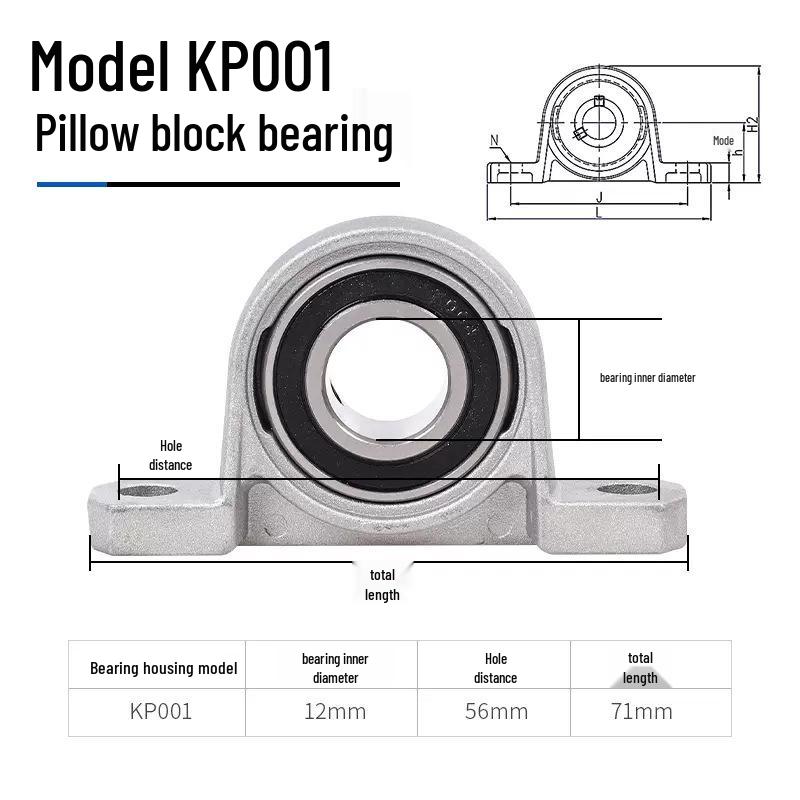 3D-skrivare Lagerhus Tillbehör: KFL08 KP08 KP00 Diamantflänslagerenhet