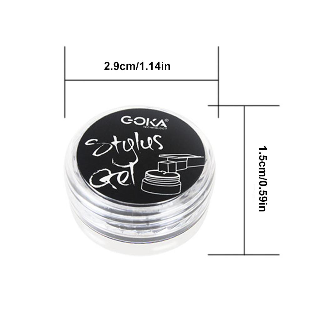 Turntable Stylus Cleaning Gel Anti-Static Record Needle Cleaning Gel Vinyl Record Player Cleaner for Vinyl Record Player Needle