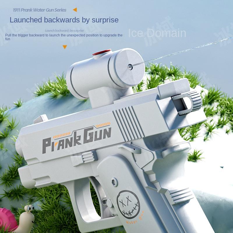 New Water 2-Way Squirt Gun - Press & Spray Water Gun Prank Reverse Splash Toy Water gun Pistol Toy Suitable For Kids Adult