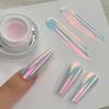 1 stk Menneskefisk Pulver Macaron Magisk Spejlpulver Air Cushion Japansk Neonpulver Aurora Glitter