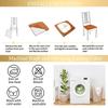 Velvet Chair Covers for Dining Room Stretch Soft Seat Cover Removable Anti-dirty Chair Protector Hotel Wedding Chairs Decor