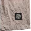 STONE ISLAND SS25 Metallic Nylon Series Classic Badge Logo Comfortable Wrinkled Solid Color Versatile Casual Shorts Men Shorts K1S15B100009S0043-V0082