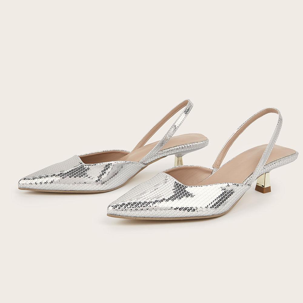 

Женские туфли-лодочки с острым носком, блестящие туфли на высоком каблуке, элегантные туфли для офисной леди, сексуальные туфли-босоножки для вечеринки или свадьбы, большой размер 43 43