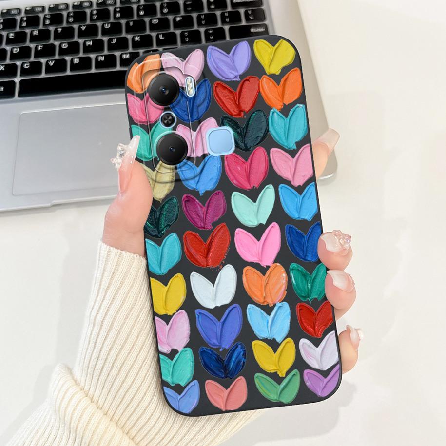 Case For Infinix Hot 12 Pro Play Cover X668 X6816 Soft Liquid Silicone Lens Protective Cases For Infinix Hot 12i Hot12 Play Capa