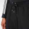 Adidas Originals Trefoil Logo Print Vintage Sports Breathable Loose Fit Cropped Casual Pants Women Bottoms Black BJ8187