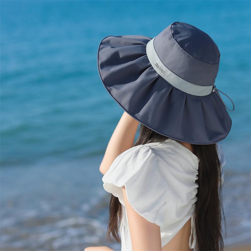 Women'S Velvet Wide-Brim Bucket Hat - Casual Outdoor Sun Hat With Uv Protection