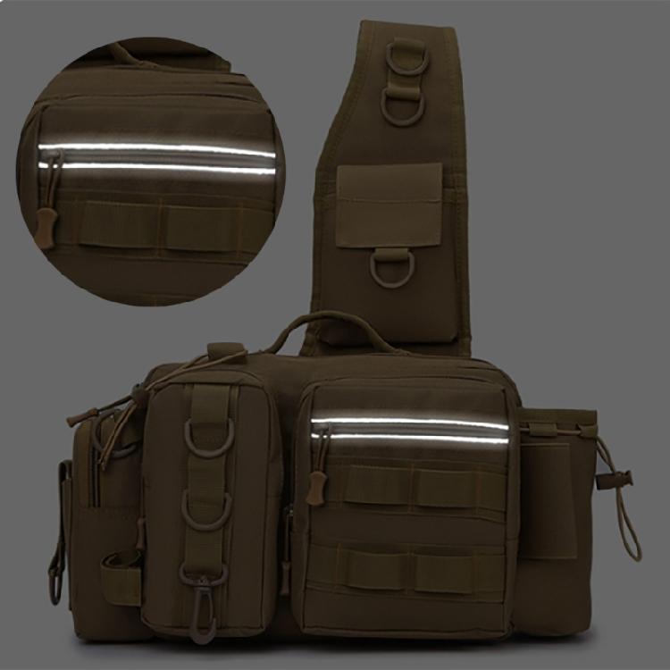 Splashproof Fishing Gear Storage Bag Fishing Tackle Backpack for Fishing Hiking Shoulder Pack Fanny Pack Nylon Bag