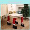 Elegant Christmas Chair Foot Covers Soft Nonwoven Fabric Ideal For Holiday Displays