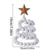 Adjustable and Stretchable Beaded Christmas Tree Model Decoration, with Star Top Decoration, Christmas and New Year Gifts