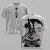T-shirt Imprimé Anime Black Clover Asta Hommes Femmes Coton Lavé T-shirts Manga Vintage T-shirt Harajuku Masculin Manches Courtes T-shirt