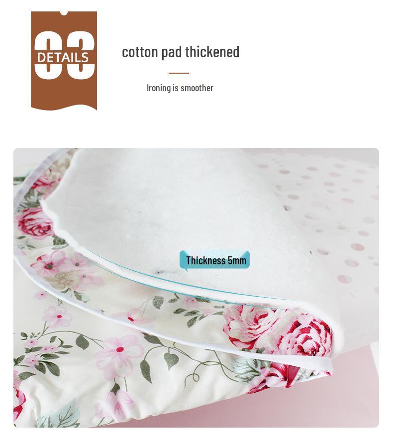 Thickened Anti-Scald Folding Ironing Board with Iron Pad and Rack