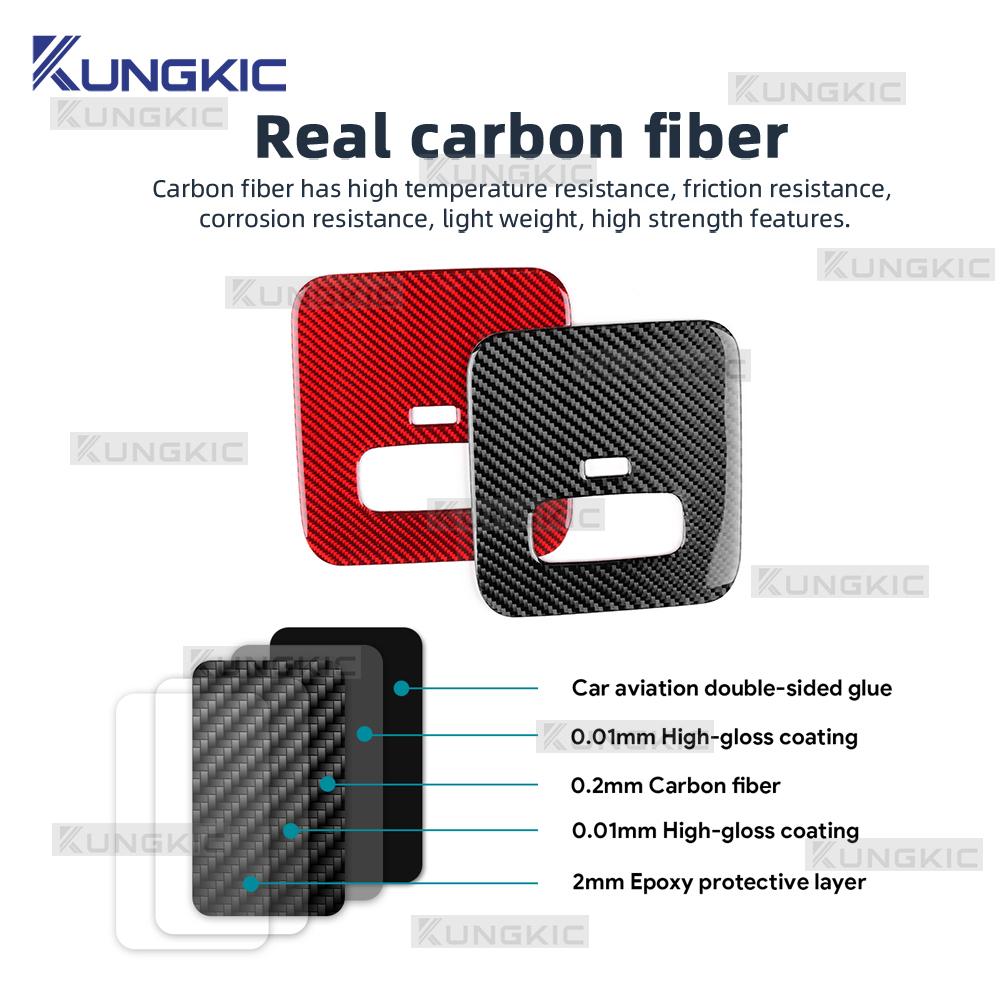 Naklejka z prawdziwego miękkiego włókna węglowego do Kia Sportage NQ5 2025 2025 2025 2025 LHD RHD Samochodowa Listwa Panelu Skrzynki Paliwowej Akcesoria Wewnętrzne