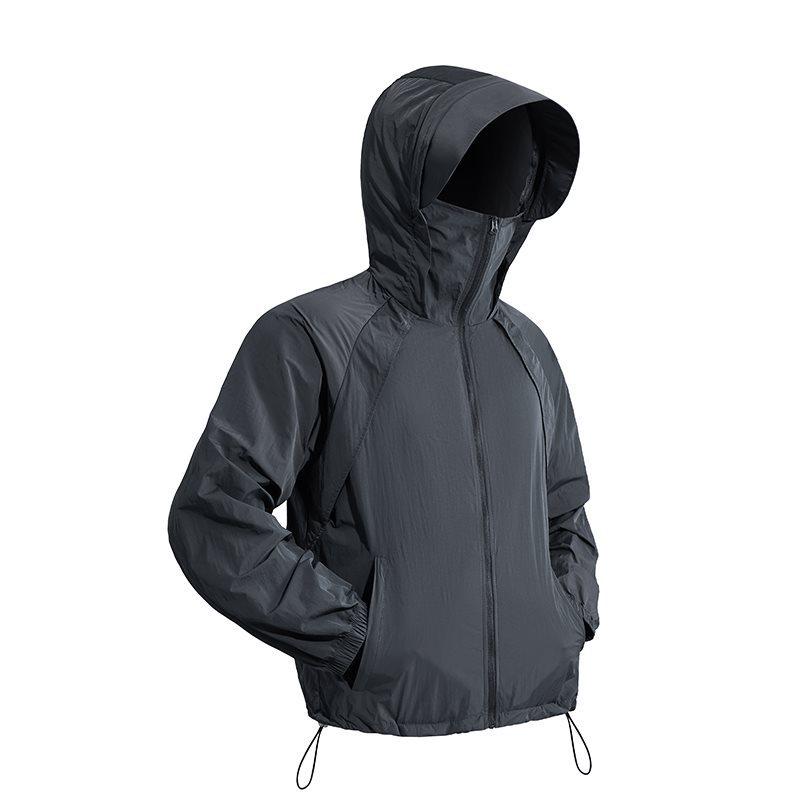 

Unisex UV-Protection Ice Silk Quick-Dry Clothing with Detachable Hood 3XL