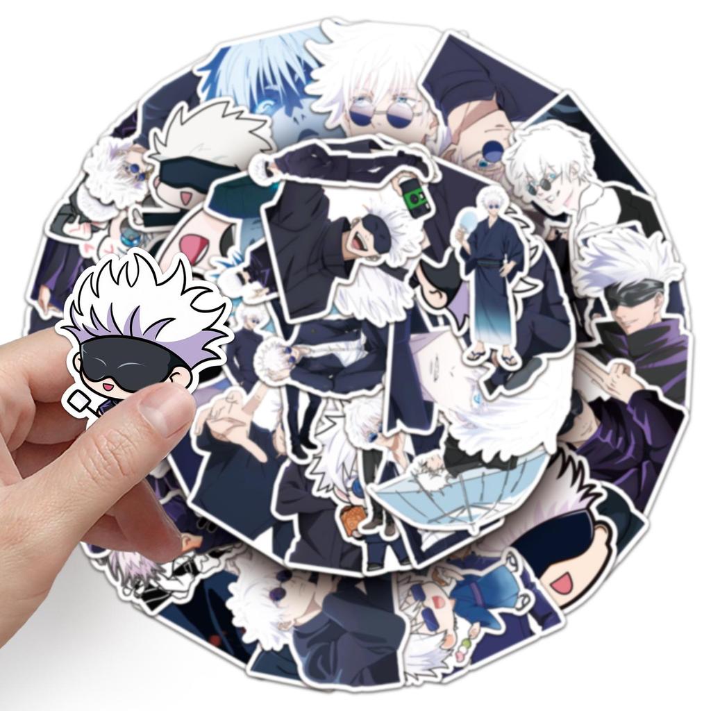 50 Jujutsu Kaisen Graffiti Stickers: Anime Decorations for Water Cups, Phones, and Luggage