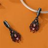 Halloween Charm Bead Component Bead Component Copper Metal Pumpkin Ghost Lantern Skull Bat Witch Hat Candy Luminous Charm Bead Component Compatible