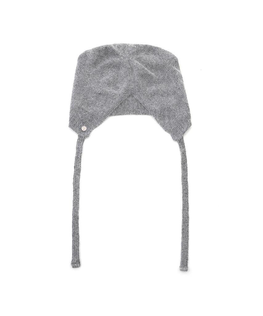 Chyami Kitty Soft Angora Grey Beanie