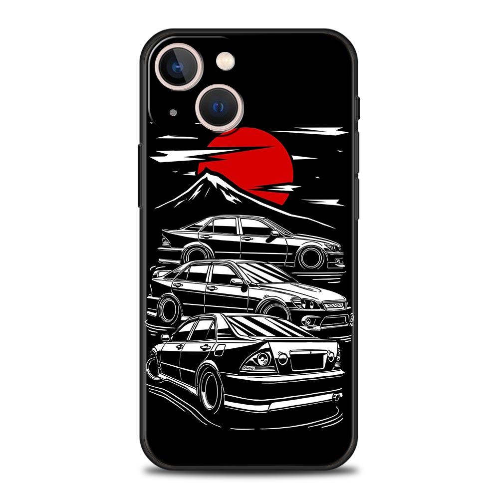 Japonsko JDM Sportovní Auta Muž Muži Pouzdro na Telefon Pro iPhone 11 12 13 15 16 14 Pro Max X XR XS 7 8 Plus SE Luxusní Kryt