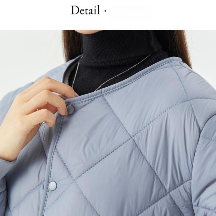 Fashionable Plus Size Women Winter Jacket Warm Thickened Versatile Lightweight Long Sleeve Comfortable Elegant