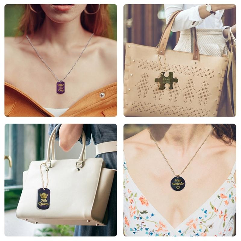 Aromatherapy Tablets Silicone Mold Puzzle Shape Resin Mold Keychain Charm Epoxy Casting Mold Rectangle Tags Molds DIY