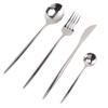 4 Piece Flatware Set Mirror Polished Cutlery Utensil Set Restaurant Eating Tableware Set for Restaurant Home