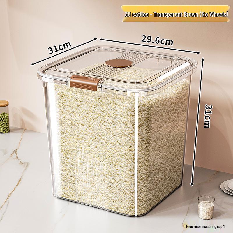 Pest-Proof Moisture-Proof Rice Flour Storage Jar | Food-Grade Large Capacity Container