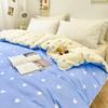 Simple Style Duvet Cover For Double Bed Blue Heart Printed Comforter Cover Single/Queen/King Size Housse De Couett 220X240