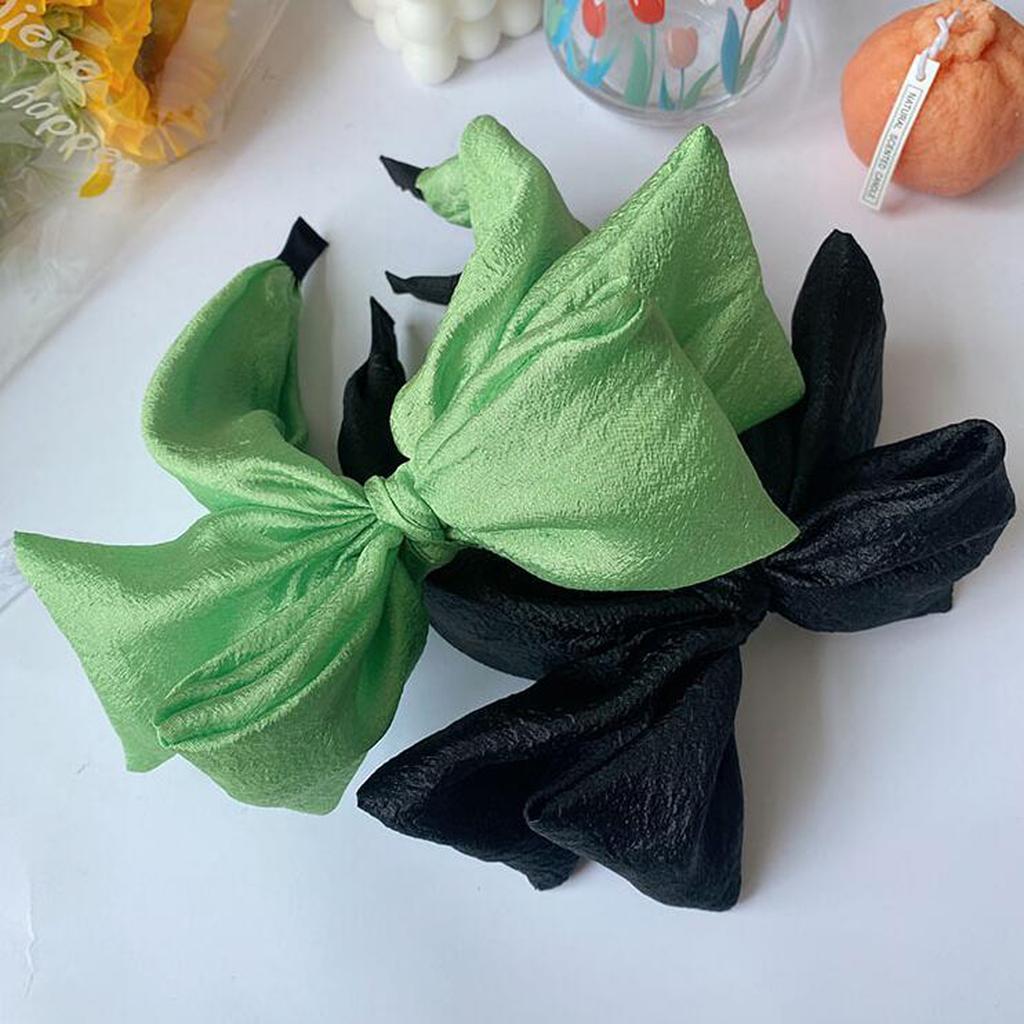 PROLY New Fashion Women Headband Double-layer Big Bowknot Hairband Wide Side Headwear Girls Summer Turban Hair Accessories